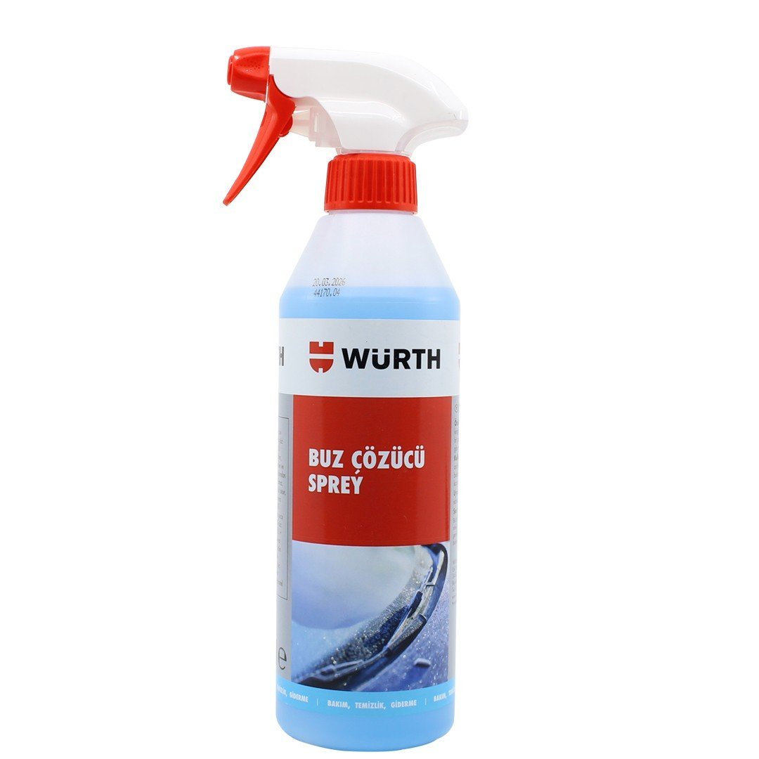 wurth-buz-cozucu-sprey.jpg Würth Süper Buz Çözücü Sprey 500 Ml Oto Buz Önleyici - Görsel 1