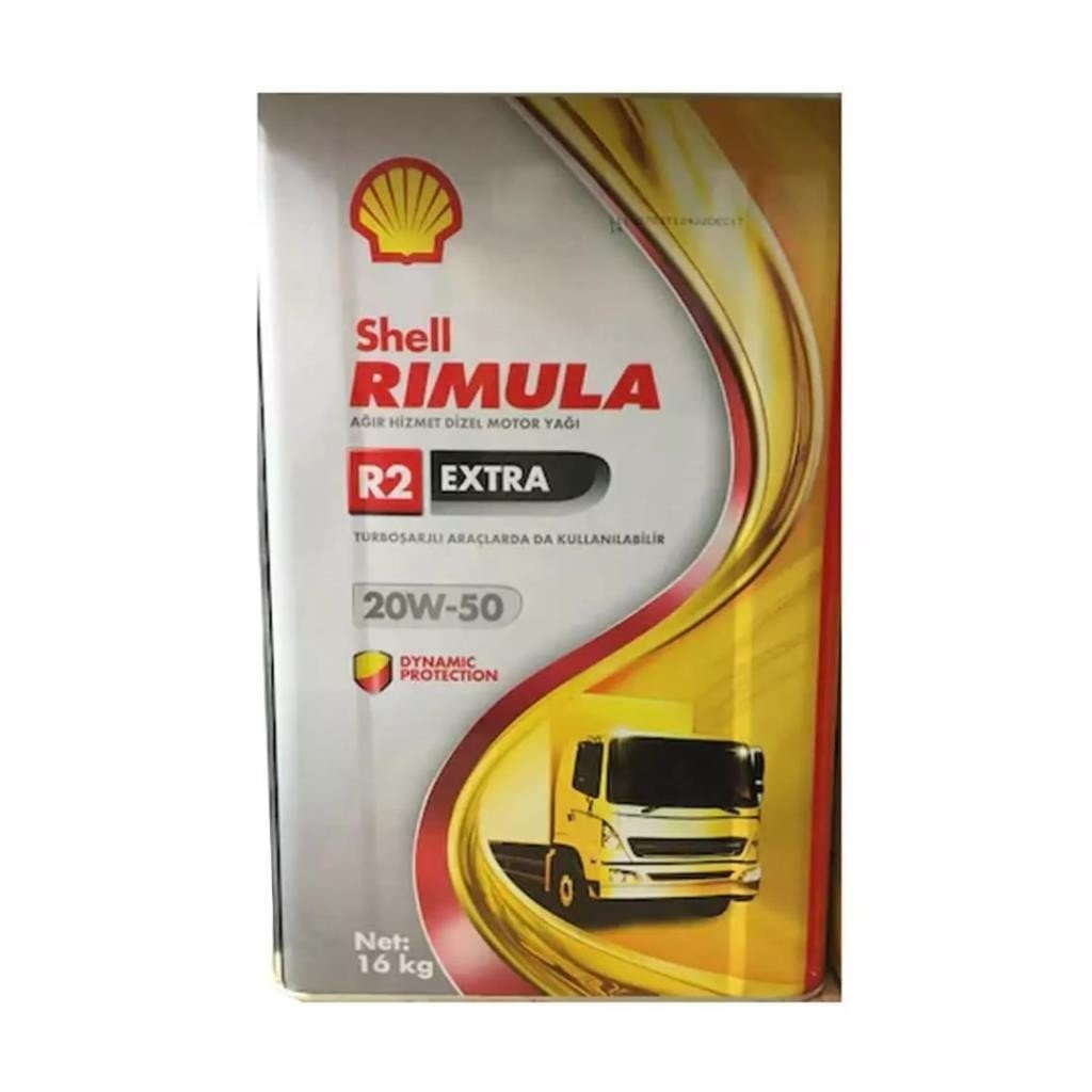 image_1080-295.jpg Shell Rimula R2 Extra 20W-50 16 Lt Ağır Hizmet Motor Yağı - Görsel 1