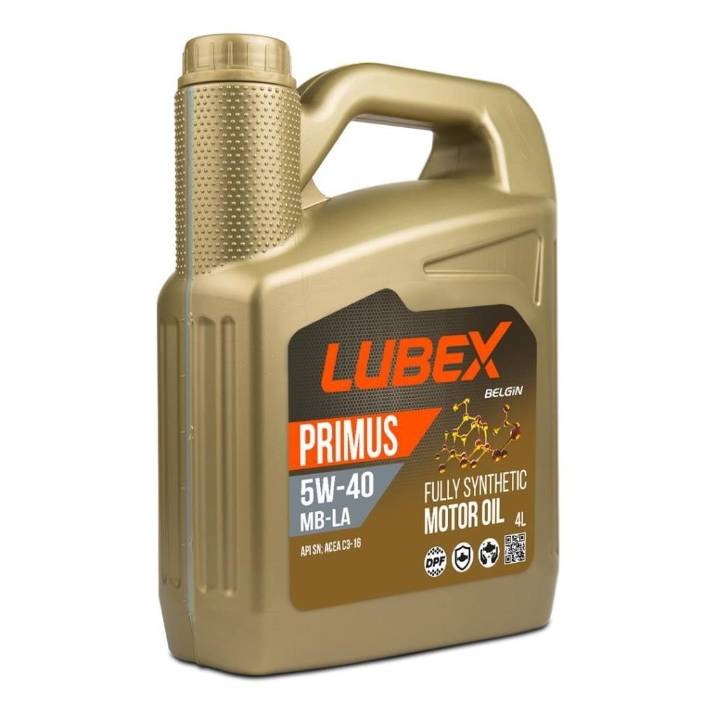 image_1080-54.jpg Lubex Primus MB-LA 5W40 4 Lt Tam Sentetik Motor Yağı - Görsel 1