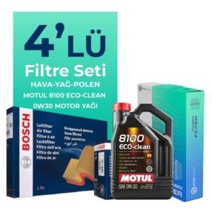 BOSCH Citroen C5 AirCross 1.6 Benzinli Filtre Bakım Seti Motul Motor Yağlı (2019-2022) 4 Lü