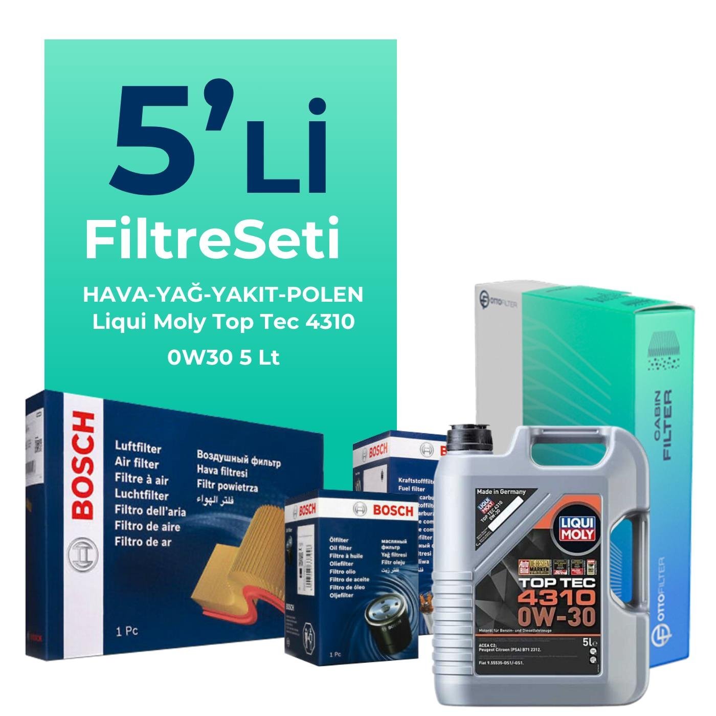 bosch-ford-c-max-1-5-dizel-filtre-bakim-seti-liqui-moly-motor-yagli-2015-2019-5-li-122351 Bosch Ford C-MAX 1.5 Dizel Filtre Bakım Seti Liqui Moly Motor Yağlı (2015-2019) 5 Li - Görsel 1