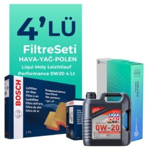 BOSCH Ford Focus 1.5 Benzin Filtre Bakım Seti Liqui Moly Motor Yağlı (2018-2024) 4 Lü