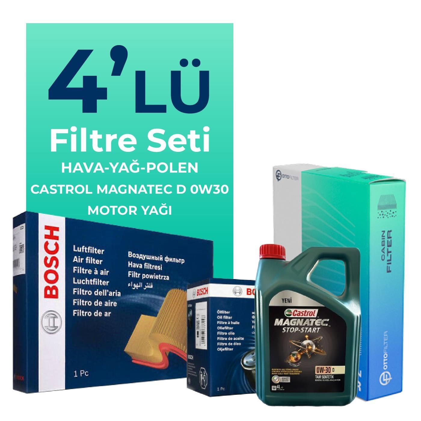 bosch-ford-tourneo-custom-2-0-dizel-filtre-bakim-seti-castrol-motor-yagli-2015-2023-4-lu-59244 BOSCH Ford Tourneo Custom 2.0 Dizel Filtre Bakım Seti Castrol Motor Yağlı (2015-2023) 4 Lü - Görsel 1