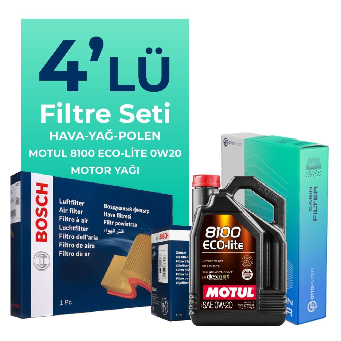 bosch-honda-accord-1-5-benzin-filtre-bakim-seti-motul-motor-yagli-2021-2024-4-lu-103431 Bosch Honda Accord 1.5 Benzin Filtre Bakım Seti Motul Motor Yağlı (2021-2024) 4 Lü - Görsel 1