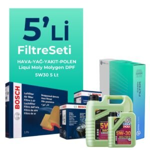 BOSCH Hyundai Elantra 1.6 Dizel Filtre Bakım Seti Liqui Moly Motor Yağlı (2015-2020) 5 Li