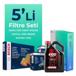 BOSCH Jeep Grand Cherokee 3.1 Dizel Filtre Bakım Seti Motul Motor Yağlı (1999-2002) 5 Li