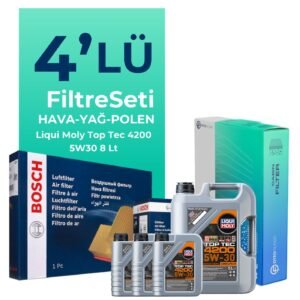 BOSCH Mercedes CLS350 Dizel Filtre Bakım Seti Liqui Moly Motor Yağlı (2011-2017) 4 Lü