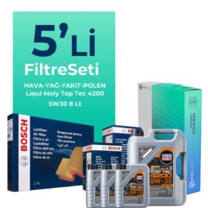 BOSCH Mercedes CLS350 Dizel Filtre Bakım Seti Liqui Moly Motor Yağlı (2011-2017) 5 Li