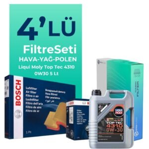 BOSCH Peugeot 508 1.6 BlueHDi Dizel Filtre Bakım Seti Liqui Moly Motor Yağlı (2014-2018) 4 Lü
