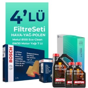 BOSCH Peugeot Boxer 2.2 Dizel BLUEHDi Filtre Bakım Seti Motul Motor Yağlı (2019-2024) 4 Lü
