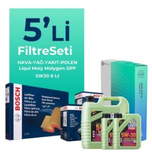 BOSCH Range Rover Vogue 3.0 Dizel Filtre Bakım Seti Liqui Moly Motor Yağlı (2013-2018) 5 Li