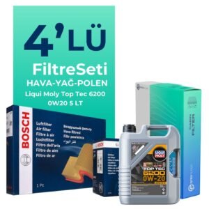 BOSCH Seat Ateca 1.5 TSi Filtre Bakım Seti Liqui Moly Motor Yağlı (2018-2024) 4 Lü