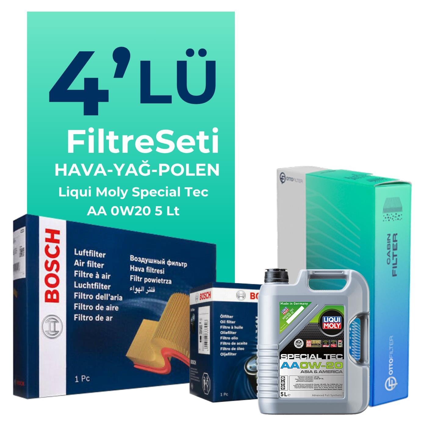 bosch-subaru-xv-1-6-filtre-bakim-seti-liqui-moly-motor-yagli-2012-2017-4-lu-122020 BOSCH Subaru XV 1.6 Filtre Bakım Seti Liqui Moly Motor Yağlı (2012-2017) 4 Lü - Görsel 1