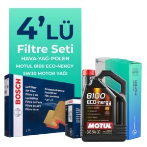 BOSCH Volkswagen Passat 1.4 TSi Filtre Bakım Seti Motul Motor Yağlı (2008-2011) 4 Lü
