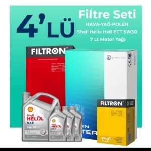 Filtron Amarok 2.0 Dizel Filtre Bakım Seti Shell Motor Yağlı (2010-2017) 4 Lü