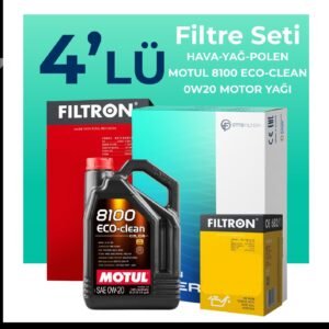 Filtron Audi A6 45 Tfsi Filtre Bakım Seti Motul Motor Yağlı (2020-2024) 4 Lü