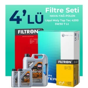 Filtron BMW 7.40 Dizel xDrive Filtre Bakım Seti Liqui Moly Motor Yağlı (2010-2012) 4 Lü