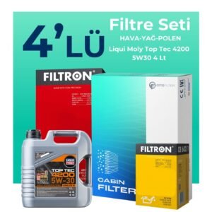 Filtron Chevrolet Aveo / Kalos 1.3 Dizel Filtre Bakım Seti Liqui Moly Motor Yağlı (2011-2015) 4 Lü