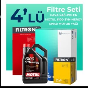 Filtron Fiat Idea 1.3 Dizel Filtre Bakım Seti Motul Motor Yağlı (2004-2010) 4 Lü