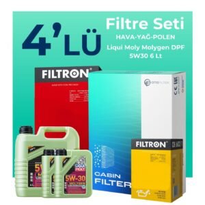 Filtron Ford Kuga 2.0 Dizel Filtre Bakım Seti Liqui Moly Motor Yağlı (2008-2012) 4 Lü