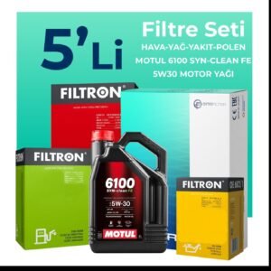 Filtron Kia Venga 1.4 Dizel Filtre Bakım Seti Motul Motor Yağlı (2010-2014) 5 Li