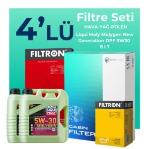Filtron Mercedes CLS350 Benzin Filtre Bakım Seti Liqui Moly Motor Yağlı (2005-2011) 4 Lü