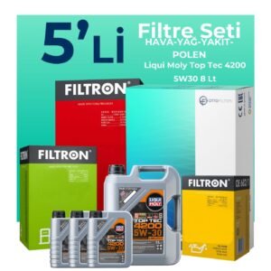Filtron Mercedes CLS350 Dizel Filtre Bakım Seti Liqui Moly Motor Yağlı (2010-2011) 5 Li