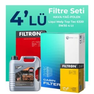 Filtron Peugeot 2008 1.5 Dizel Filtre Bakım Seti Liqui Moly Motor Yağlı (2019-2024) 4 Lü