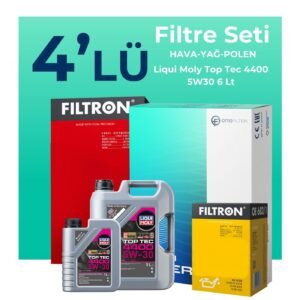 Filtron Renault Captur 1.5 Dizel BlueDCi Filtre Bakım Seti Liqui Moly Motor Yağlı (2020-2022) 4 Lü