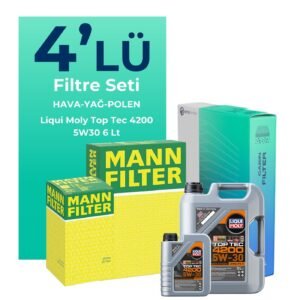 MANN Audi A5 40 Dizel Filtre Bakım Seti Liqui Moly Motor Yağlı (2020-2024) 4 Lü