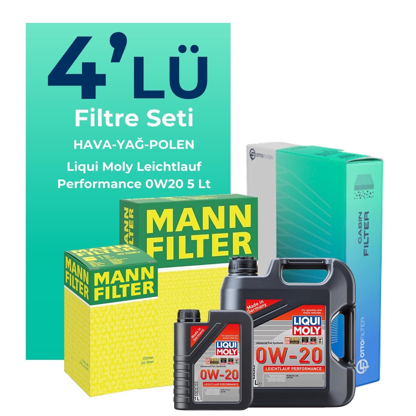 mann-bmw-x1-1-5-benzinli-filtre-bakim-seti-liqui-moly-motor-yagli-2015-2017-4-lu-123010 MANN BMW X1 1.5 Benzinli Filtre Bakım Seti Liqui Moly Motor Yağlı (2015-2017) 4 Lü - Görsel 1
