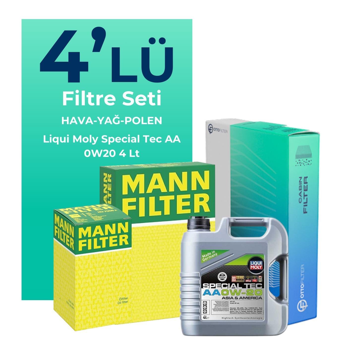 mann-fiat-egea-1-0-benzin-filtre-bakim-seti-liqui-moly-motor-yagli-2021-2024-4-lu-121979 MANN Fiat Egea 1.0 Benzin Filtre Bakım Seti Liqui Moly Motor Yağlı (2021-2024) 4 Lü - Görsel 1