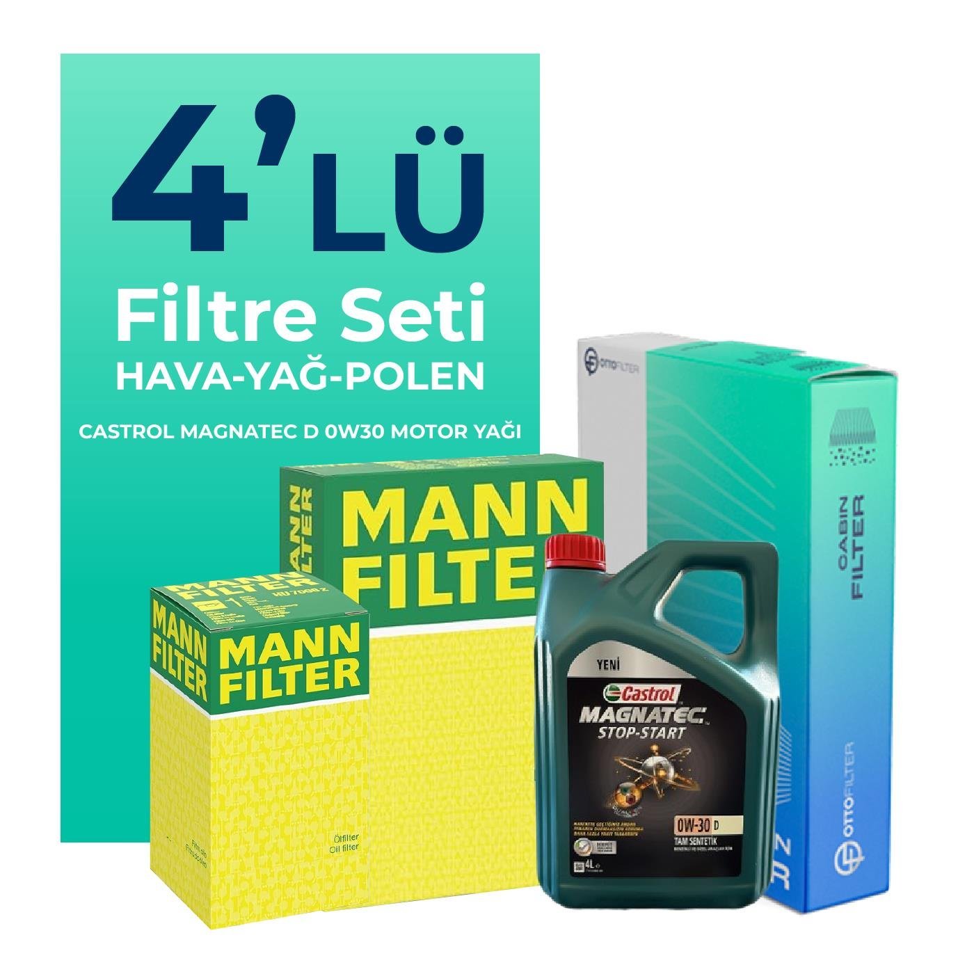 mann-ford-mondeo-2-0-dizel-filtre-bakim-seti-castrol-motor-yagli-2015-2018-4-lu-59323 MANN Ford Mondeo 2.0 Dizel Filtre Bakım Seti Castrol Motor Yağlı (2015-2018) 4 Lü - Görsel 1