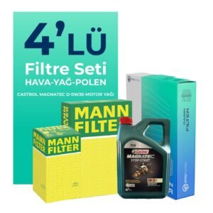 Mann Ford Ranger 2.0 EcoBlue Filtre Bakım Seti Castrol Motor Yağlı (2019-2022) 4 Lü