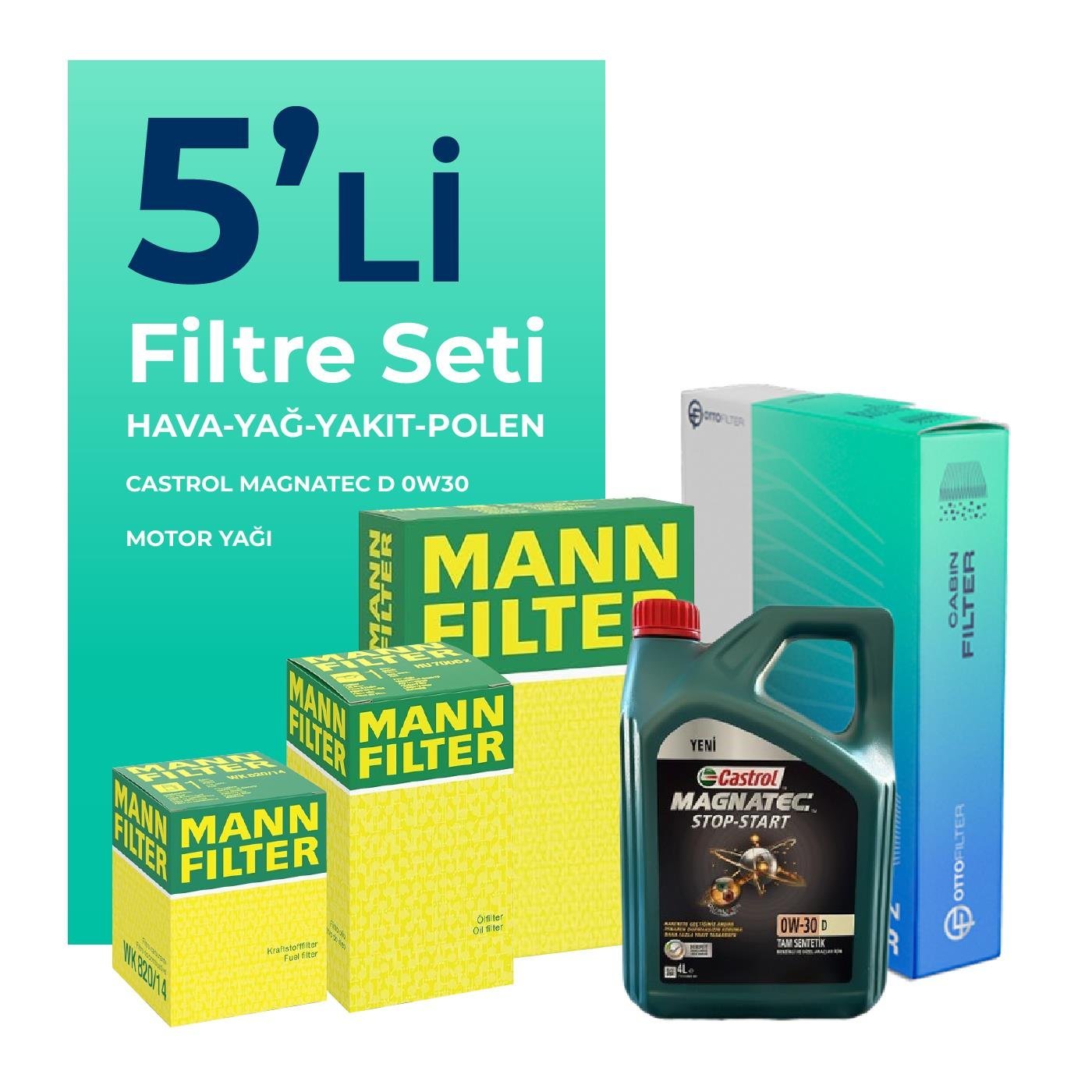 mann-ford-ranger-2-0-ecoblue-filtre-bakim-seti-castrol-motor-yagli-2019-2022-5-li-103929 Mann Ford Ranger 2.0 EcoBlue Filtre Bakım Seti Castrol Motor Yağlı (2019-2022) 5 Li - Görsel 1