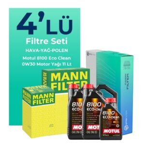 MANN Ford Transit V363 2.0 Dizel Filtre Bakım Seti Motul Motor Yağlı (2014-2024) 4 Lü