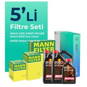 MANN Ford Transit V363 2.0 Dizel Filtre Bakım Seti Motul Motor Yağlı (2014-2024) 5 Li