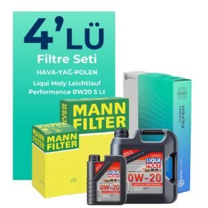 MANN Jeep Compass 1.5 Hybrid Filtre Bakım Seti Liqui Moly Motor Yağlı (2020-2024) 4 Lü
