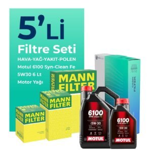 MANN Kia Soul 1.6 Dizel Filtre Bakım Seti Motul Motor Yağlı (2015-2018) 5 Li