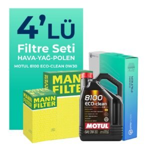 MANN Kia Stonic 1.0 Benzin Filtre Bakım Seti Motul Motor Yağlı (2016-2024) 4 Lü