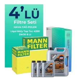 MANN Mercedes CLS300 Dizel Filtre Bakım Seti Liqui Moly Motor Yağlı (2018-2023) 4 Lü