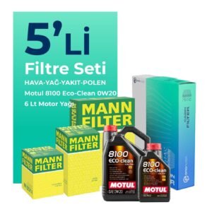 MANN Mercedes E220 Dizel Filtre Bakım Seti Motul Motor Yağlı (2023-2025) 5 Li