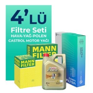 MANN Mercedes Sprinter 316 Dizel Filtre Bakım Seti Castrol Motor Yağlı (2011-2021) 4 Lü
