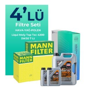 MANN Mercedes Vito 111 CDI 1.6 Dizel Filtre Bakım Seti Liqui Moly Motor Yağlı (2014-2021) 4 Lü