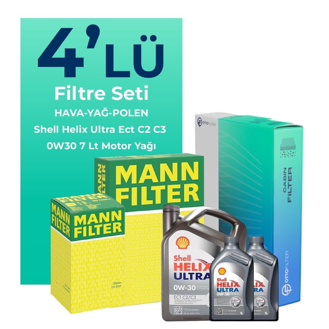 mann-peugeot-boxer-2-2-dizel-bluehdi-filtre-bakim-seti-shell-motor-yagli-2019-2024-4-lu-109148 MANN Peugeot Boxer 2.2 Dizel BLUEHDi Filtre Bakım Seti Shell Motor Yağlı (2019-2024) 4 Lü - Görsel 1