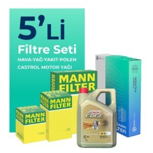MANN Seat İbiza 1.4 Dizel Filtre Bakım Seti Castrol Motor Yağlı (2003-2006) 5 Li