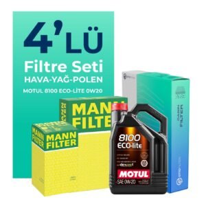MANN Toyota C-HR 1.8 Hybrid Filtre Bakım Seti Motul Motor Yağlı (2018-2022) 4 Lü