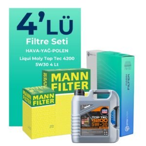 MANN Volkswagen Beetle 1.2 TSi Filtre Bakım Seti Liqui Moly Motor Yağlı (2011-2017) 4 Lü